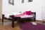 Buche Bett 120 x 200 cm Schokobraun Abbildung