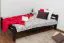 Bett Buche massiv 120 x 200 cm Schokobraun Abbildung