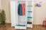 Vollholz-Kleiderschrank, Farbe: Weiß 195x162x59 cm Abbildung