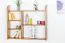 Bücherregal - 100 cm breit, Kiefer Holz-Massiv, Farbe: Eiche Abbildung