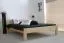 Holzbett 140 x 200 cm Kiefer massiv Natur mit Lattenrost Abbildung