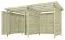 Gerätehaus 11, aus Kiefernholz - Außenmaße: 408 x 254 x 225 cm (L x B x H)