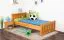 Kinderbett / Jugendbett Kiefer massiv Vollholz Erlefarben 66, inkl. Lattenrost - 100 x 200 cm