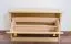 Schuhkipper Kiefer Holz massiv, Farbe: Natur 44x72x30 cm, Schuhschrank Schuhkommode
