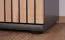 Garderobe Ringerike 02, Farbe: Anthrazit / Eiche Artisan - Abmessungen: 203 x 90 x 32 cm (H x B x T), mit Sitzkissen