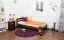 Bettrahmen für Kinder / Kinderbett 90 x 200 cm | Massivholz: Kiefer | Nuss Lackiert | inkl. Rollrost Abbildung