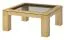 Sofatisch Kaffeetisch Couchtisch Eiche Massivholz Natur 48x90x90 cm Abbildung