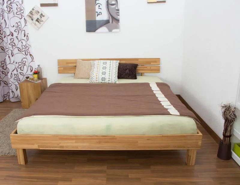 Eiche Futonbett 180 x 200 cm geölt Abbildung