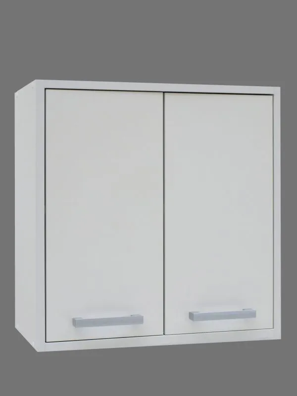 Hängeschrank Cerri 04, Farbe: Weiß - 57 x 56 x 30 cm (H x B x T)