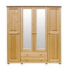 Flurschrank Kiefer, Farbe: Natur 190x180x60 cm Abbildung