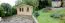 Holz-Gartenhaus 3,98 x 3,98 Meter (inkl. Dach) | Naturbelassen | Satteldach | 34 mm Blockbohlen-Haus Abbildung