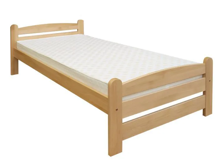 Kinderbett / Jugendbett Buche massiv Vollholz natur 118, inkl. Lattenrost - Abmessung 100 x 200 cm