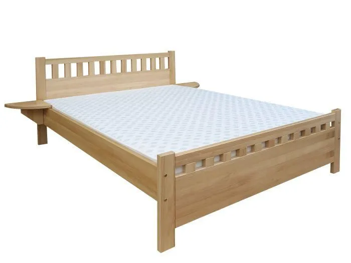 Buche Bettgestell 180 x 200 cm Natur Abbildung