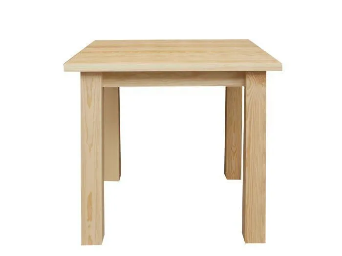 Esszimmertisch 80x80 cm Kiefer massiv, Farbe: Natur Abbildung