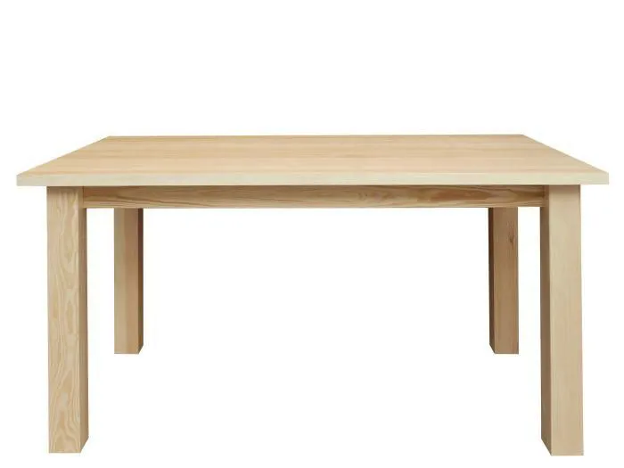 Holztisch 100 x 160 cm massiv Abbildung