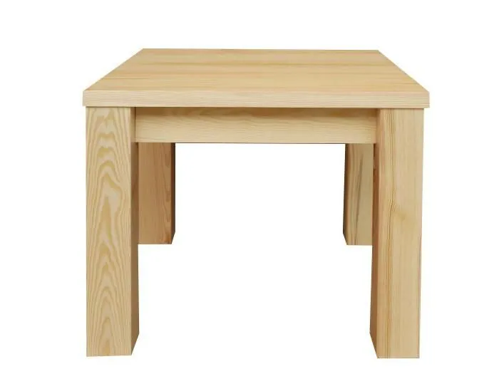 Wohnzimmertisch Kiefer massiv Natur 50x60x60 cm, Massivholz-Couchtisch aus Holz Abbildung