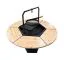 Grillhaus Eisenhut 08 - Abmessungen: 370 x 399 x 340 (B x T x H), Grundfläche: 12 m², Zeltdach