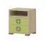 Kinderzimmer - Nachtkästchen Benjamin 07, Farbe: Buche / Olive - 50 x 44 x 37 cm (H x B x T)