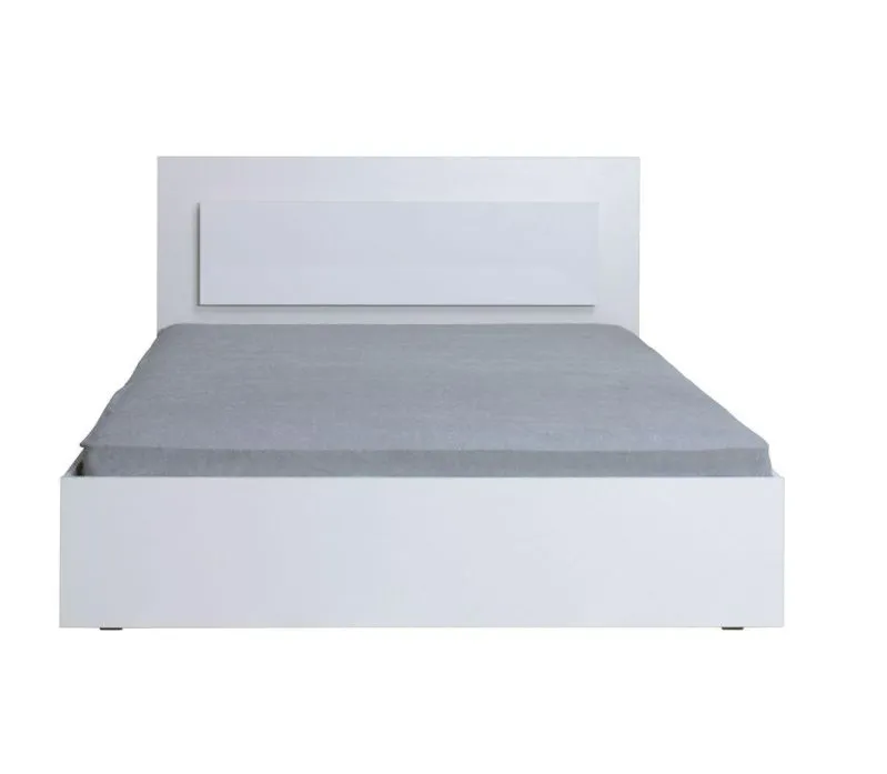 Bettgestell MDF 160 x 200 cm Weiß Abbildung