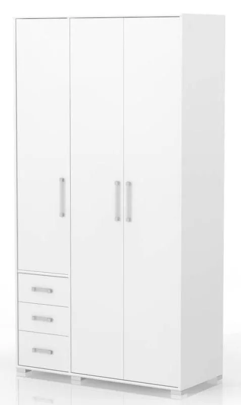 Schrank Kinderzimmer Weiß 236x126x56 cm Abbildung