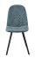 Stuhl Maridi 247, Farbe: Türkis - Abmessungen: 89 x 45 x 55 cm (H x B x T)