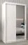 120 cm breiter Kleiderschrank mit 5 Fächern und 2 Türen | Farbe: Weiß Abbildung