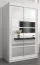 120 cm breiter Kleiderschrank mit 5 Fächern und 2 Türen | Farbe: Weiß Abbildung