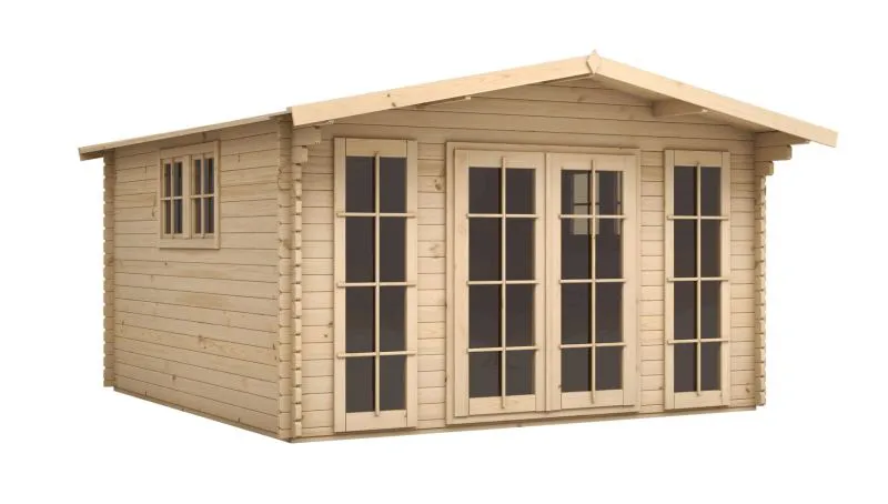 Steiner Shopping Gartenhaus Sonora 01 - 40 mm Blockbohlenhaus, Grundfläche: 15,36 m², Satteldach