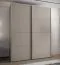 Kleiderschrank / Schiebetürenschrank | 245,5 x 190 x 64 cm | 2 Kleiderstangen | 2 Schiebetüren | Farbe: Kaschmir | 10 Einlegeböden | 11 Fächer |Soft-Close