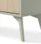 Schmale Kommode Crewe 04, Farbe: Eukalyptus / Eiche - Abmessungen: 80 x 106 x 38 cm (H x B x T)