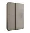 Kleiderschrank / Schiebetürenschrank | 6 Fächer | 245,5 x 150 x 64 cm | 2 Schiebetüren | 2 Kleiderstangen | 6 Einlegeböden | Farbe: Kaschmir | Soft-Close