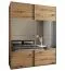 Kleiderschrank / Schiebetürenschrank | 11 Fächer | Spiegel | Soft-Close | 2 Schiebetüren | 2 Kleiderstangen | 245,5 x 190 x 64 cm | Farbe: Eiche Artisan
