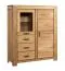 Modernes Wohnzimmer Komplett - Set D Balsa, 6-teilig, gewachst / geölt, Natur Eiche teilmassiv, mit viel Stauraum, gebürstete Oberfläche, Saug- und Wischroboter geeignet