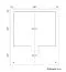 Holz-Gartenhaus 6 x 5,48 Meter (inkl. Dach) | 3 Fenster | 70 mm Blockbohlen |natur unbehandelt | Satteldach | inkl. Fußboden | aus nordischer Fichte Abbildung