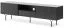 Modernes TV-Möbel Margate 01, Farbe: Schwarz - Abmessungen: 51 x 180 x 38 cm (H x B x T)