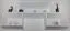 Hängeregal / Wandregal Kiefer massiv Vollholz weiß Junco 286 - Abmessungen: 56 x 125 x 20 cm (H x B x T)