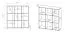 Regal Uppsala 06 | Farbe: Eiche Lindberg | viel Stauraum | 9 Fächer | 120 x 34 x 123 cm | für Büro und Homeoffice | modernes Design | ABS-Kanten | Beine: Schwarz