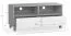 TV-Unterschrank Leoncho 10, Farbe: Eiche / Schwarz - Abmessungen: 56 x 120 x 47 cm (H x B x T)