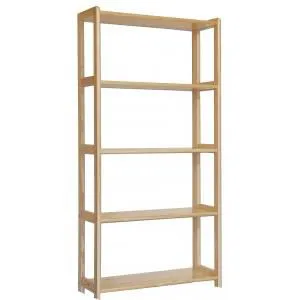 Bücherregal - 70 cm breit, Kiefer Holz-Massiv, Farbe: Natur Abbildung