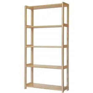 Bücherregal - 60 cm breit, Kiefer Holz-Massiv, Farbe: Natur Abbildung