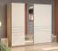 Schiebetürenschrank / Kleiderschrank | 2 Kleiderstangen | Farbe: Kaschmir | ABS-Kanten | Maße: 245 x 61 x 217,5 cm | 2 Fächer | für Schlafzimmer
