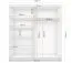 2 Meter breiter Schiebetürenschrank / Kleiderschrank mit Spiegel | Weiß | Gorski 29 | 218 x 203 x 61 cm | 2 Türen | 6 Fächer | Einfarbiges Design