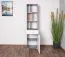 Jugendzimmer - Regal Lede 08, Farbe: Grau / Eiche / Weiß - Abmessungen: 190 x 45 x 40 cm (H x B x T)