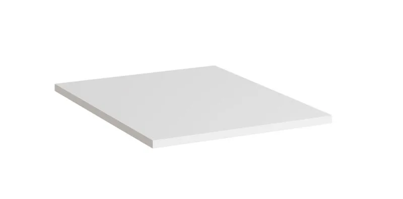 Holzeinlegeboden | 2er Set | Farbe: Weiß | Maße: 48 x 55 x 2 cm