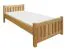 Kinderbett / Jugendbett Buche massiv Vollholz natur 107, inkl. Lattenrost - 80 x 200 cm (B x L)