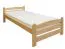 Kinderbett / Jugendbett Buche massiv Vollholz natur 118, inkl. Lattenrost - Abmessung 100 x 200 cm