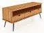 TV-Unterschrank Rolleston 24 Kernbuche massiv geölt - Abmessungen: 57 x 144 x 46 cm (H x B x T)