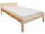 Einzelbett / Gästebett Kiefer massiv Vollholz natur 86, inkl. Lattenrost - 100 x 200 cm (B x L)