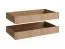 Innenschubladen | 2er Set | Farbe: Eiche Puccini | Maße: 91 x 44,5 x 12,5 cm