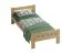 Einzelbett im neutralen Design Aixovall 02, Kiefer Vollholz massiv, Farbe: Kiefer - Liegefläche: 80 x 200 cm (B x L)